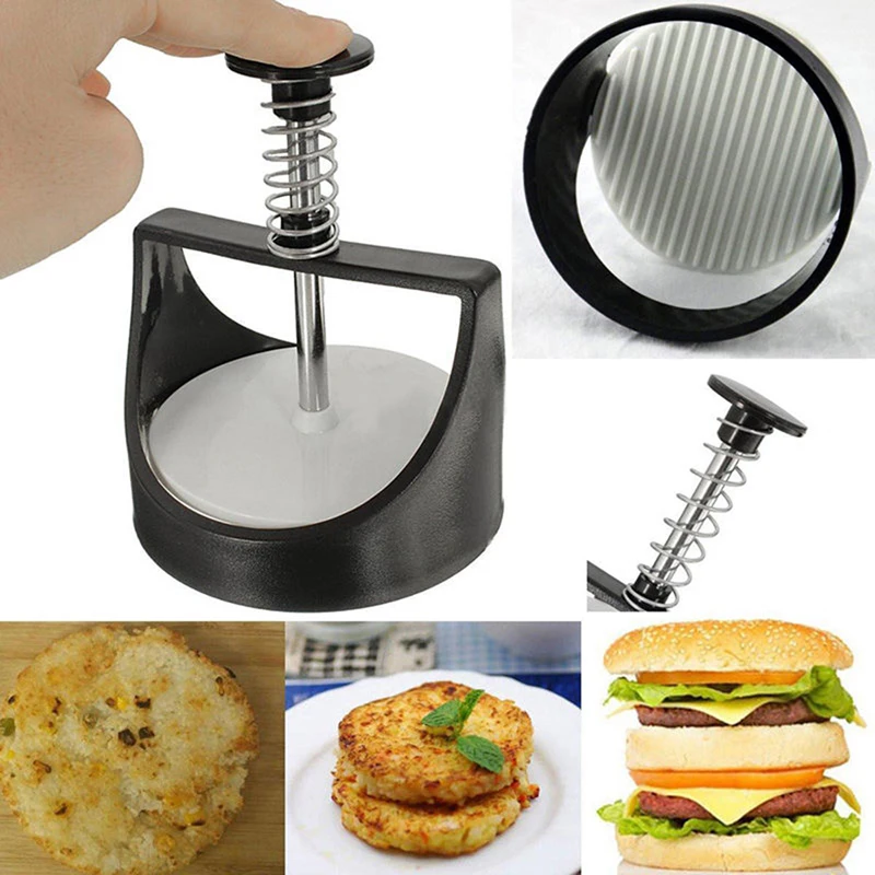 

Kitchen Plastic Stuffed Burger Press Sliders Patty Mold Meat Maker Cooking Tool Quality Food Grade Kitchen Poultry Tools 893522