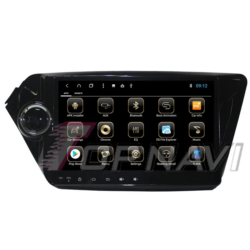 Автомобильный проигрыватели с функцией GPS для KIA K2 2011 2012 2013 Android 8,1 9 ''topnavi Автоматическая навигация Мультимедиа Bluetooth Wifi ПК