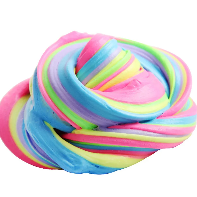 

Squish Slime Fluffy Foam Scented No Borax Plasticine Slimes Anti Stress Relief Sludge Kid Clay Soft Toy Slime Antistress FE06d