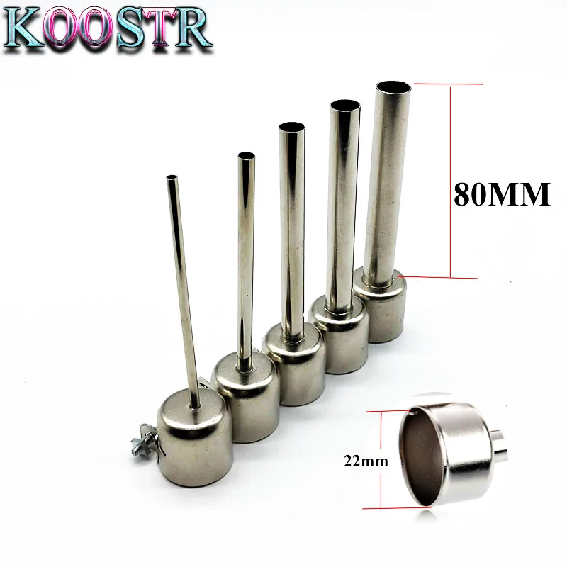 

Lengthened type hot air gun nozzle 850/852 series BGA nozzle for YIHUA ATTEN SAIKE SMD rework station 3MM.5MM.8MM.10MM.12MM