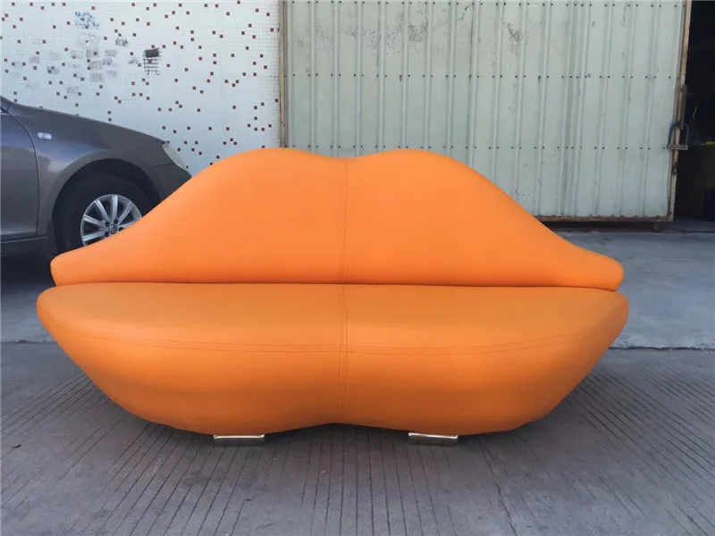 U-BEST Креативный дизайн красные губы в форме кожаной мебели диван дома гостиной диван - Цвет: PU (fake leather)