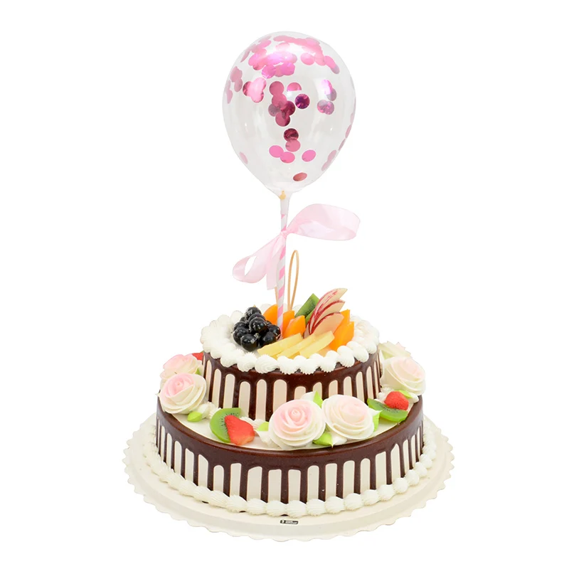10 шт./компл. 5 дюймов конфетти воздушные шары небольшие набора круглых прозрачных ленточек набор воздушных шариков с Свадебные украшения творческие День рождения украшения - Цвет: C3 rose dot