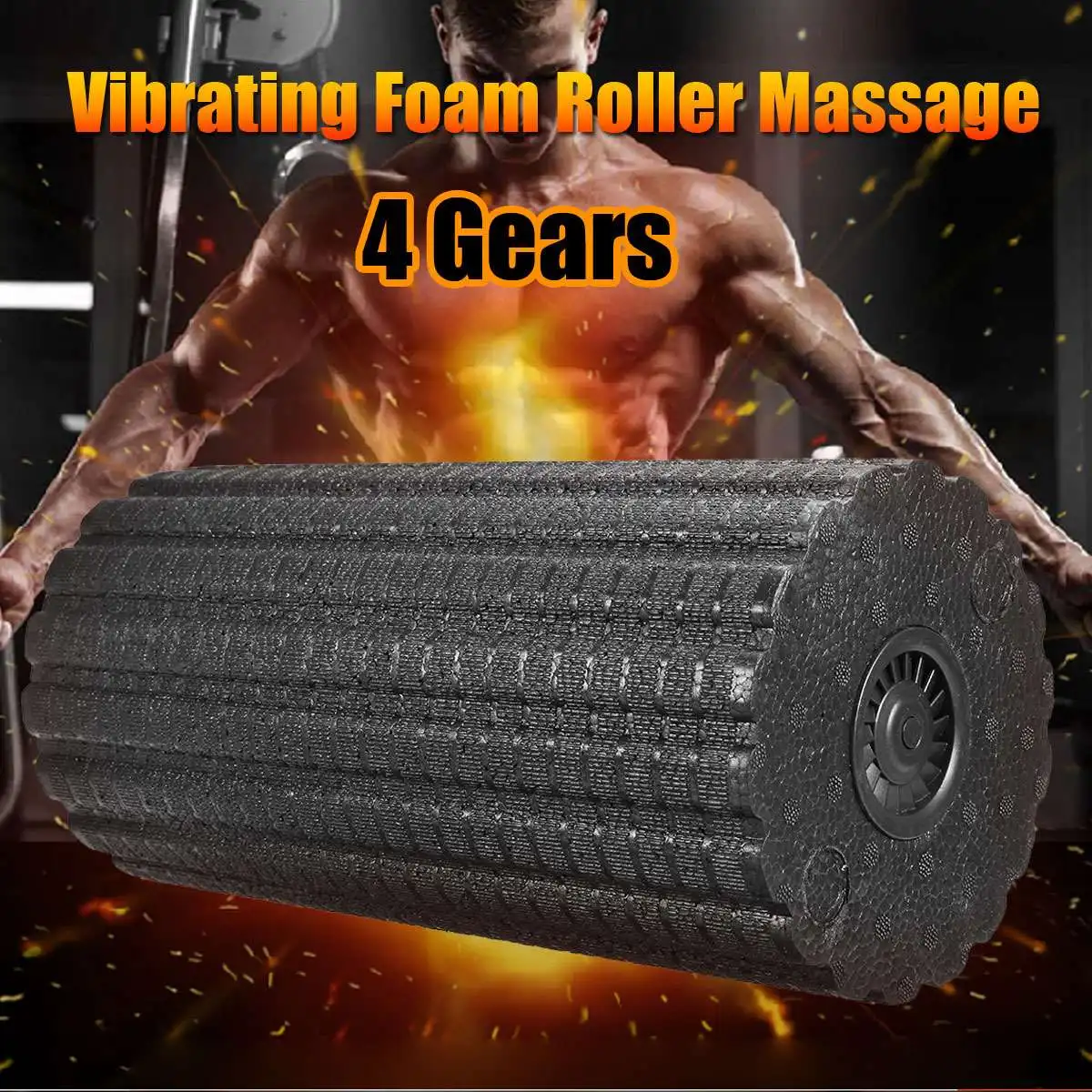 Kifit Yoga Foam Roller Massage Electric Vibrator Relaxing Foam Roller Massage Electric For