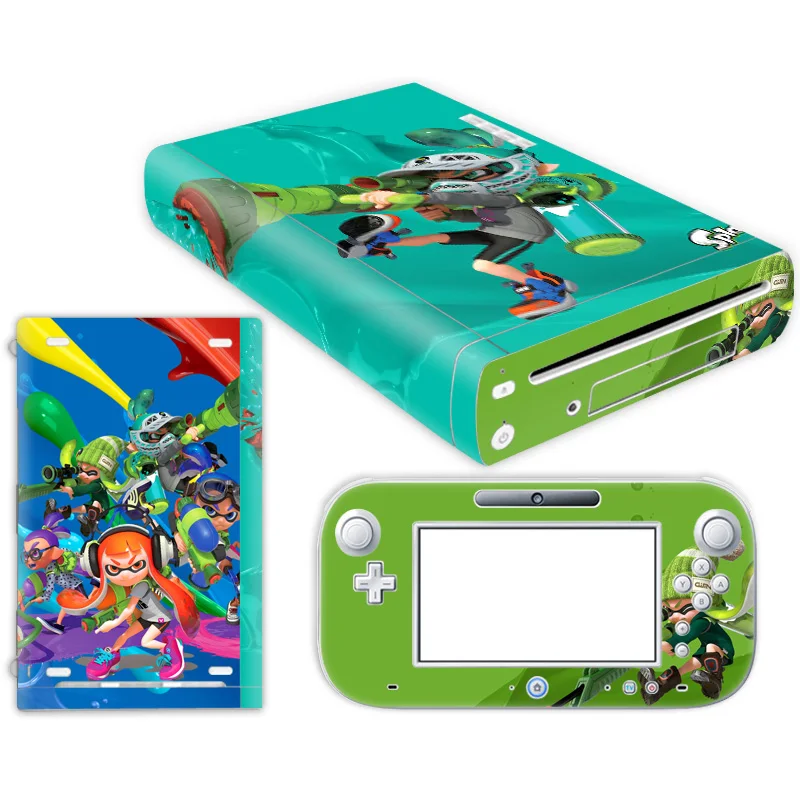 Популярный мультфильм Дизайн винил для nintendo W ii U консоли наклейку кожи