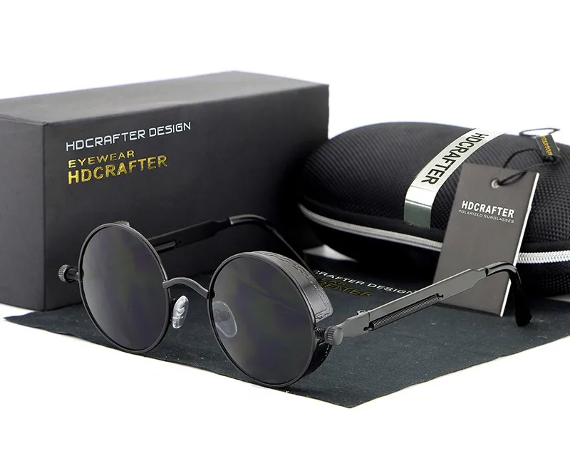 HDCRAFTER Винтаж круглые линзы солнцезащитные очки Для мужчин/wo Для мужчин Gafas Oculoz Ретро Покрытие Солнцезащитные очки