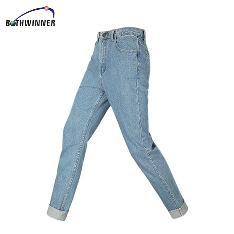 Винтажные джинсы с высокой талией, женские джинсовые штаны, новинка, узкие брюки-карандаш, Капри, брюки, подходят для девушек, джинсы для женщин размера плюс
