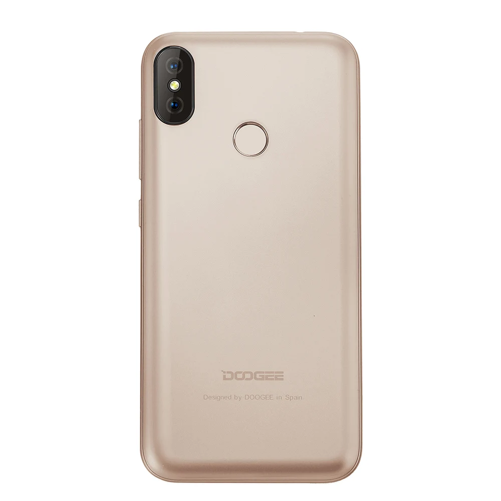 DOOGEE X70 смартфон 5,5 ''u-образная 19:9 MTK6580 четырехъядерный 2 Гб ОЗУ 16 Гб ПЗУ Двойная камера 8,0 МП Android 8,1 4000 мАч телефон - Цвет: Gold