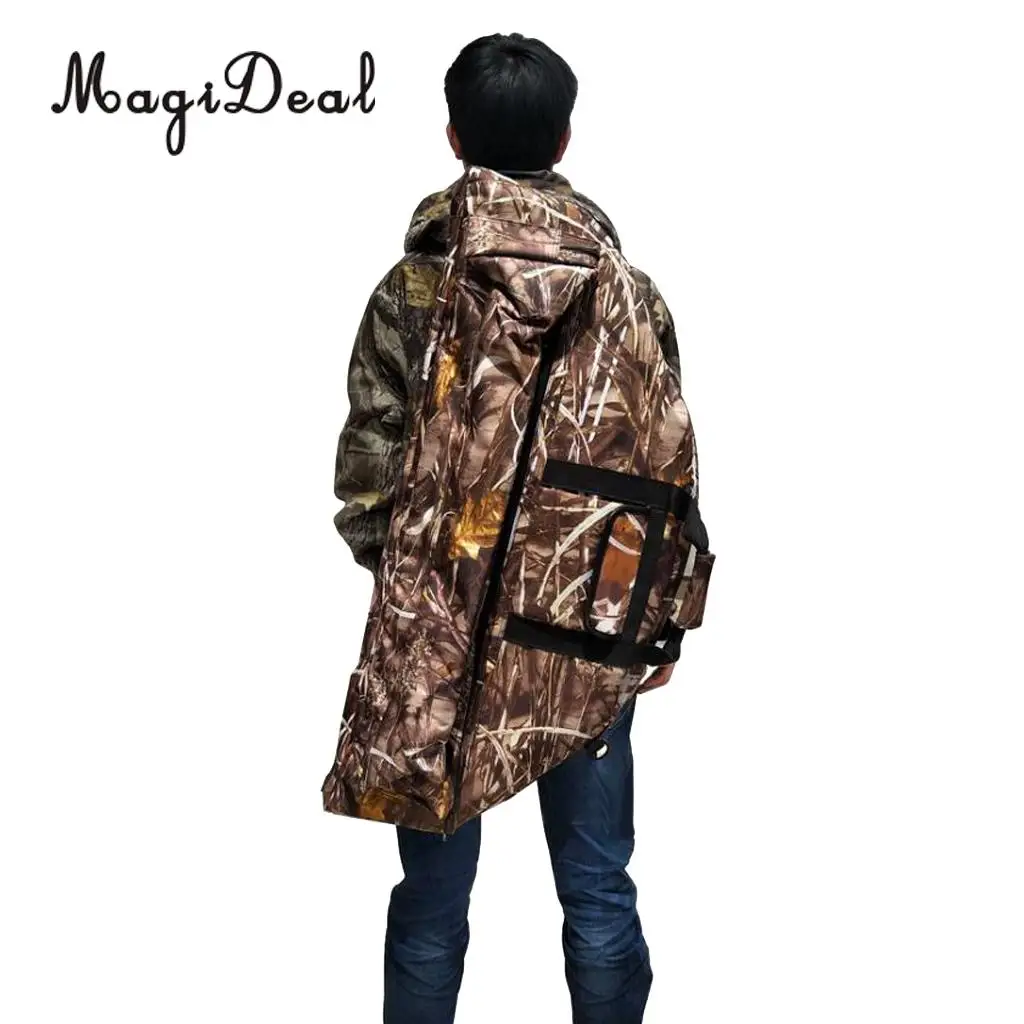 

MagiDeal Archery Hunting Canvas Compound Bow Bag Holder Carry Case with Arrow Pocket Handle & Straps 95 x 41cm/ 115 x 45cm