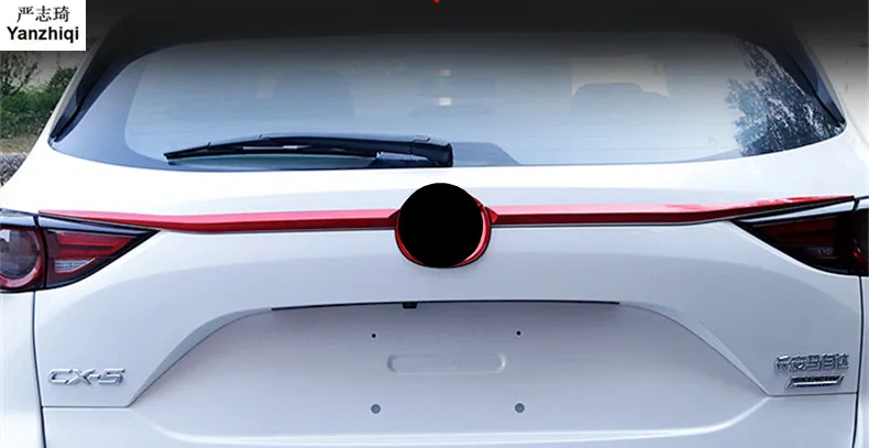 ABS Chrome 2 шт./лот задний багажник планки для Mazda CX5 2017 CX-5 багажника полоски внешней отделки аксессуары литье