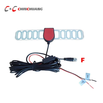 

F Connector ! 5 Meters Car DVB-T2 DVB-T ISDB-T Digital TV Active Antenna Vehicle Mobile Auto Aerial with Amplifier Booster