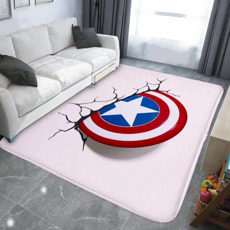 

High-definition 3D digital Print Carpet Rectangular coffee table sofa bed Carpets For living room Bedroom Thicken Sponge mat/Rug