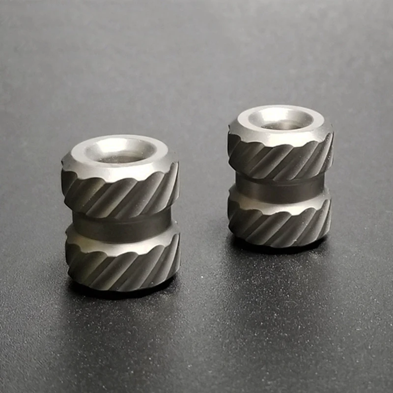 Серый титановый сплав TC4 нож бисер EDC инструмент DIY римская колонна Паракорд шарик