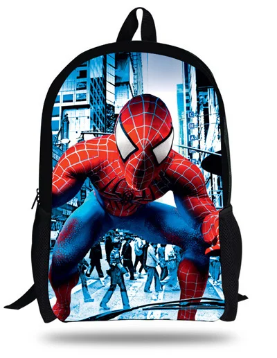 12-дюймовый детская школьная сумка для мальчиков с рисунком «Человек-паук», «рюкзак для детского сада Книга сумка с принтом Человека-паука сумка Повседневное детские школьные рюкзаки Mochila Infantil - Цвет: Розовый