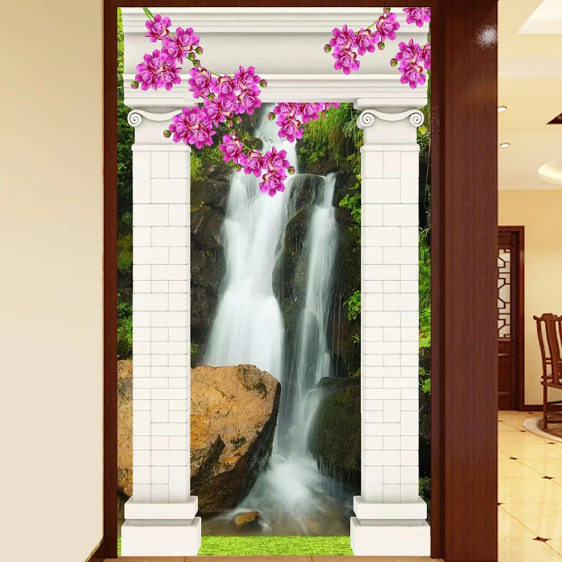 

Youran Full Round Diamond Embroidery Landscape Waterfall 5D DIY Diamond Painting Round Stone Cross Stitch Kit Home Decoration