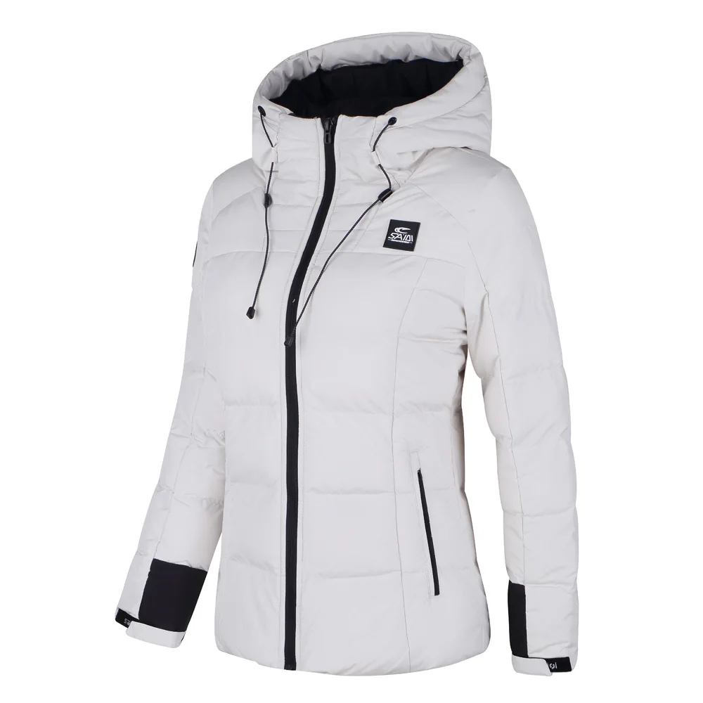 SAIQI новая теплая походная теплая женская зимняя куртка с длинным рукавом, плотное хлопковое пальто, верхняя одежда, полиэстер, мягкая ткань, пуховик 246802