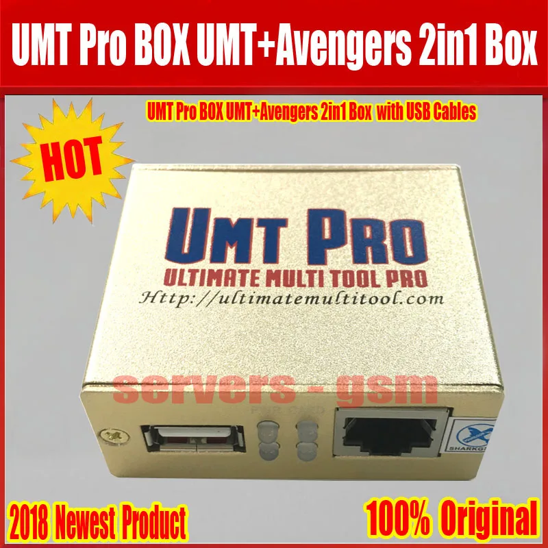 Новинка UMT Pro BOX UMT+ Мстители 2в1 коробка с 1 USB кабелями