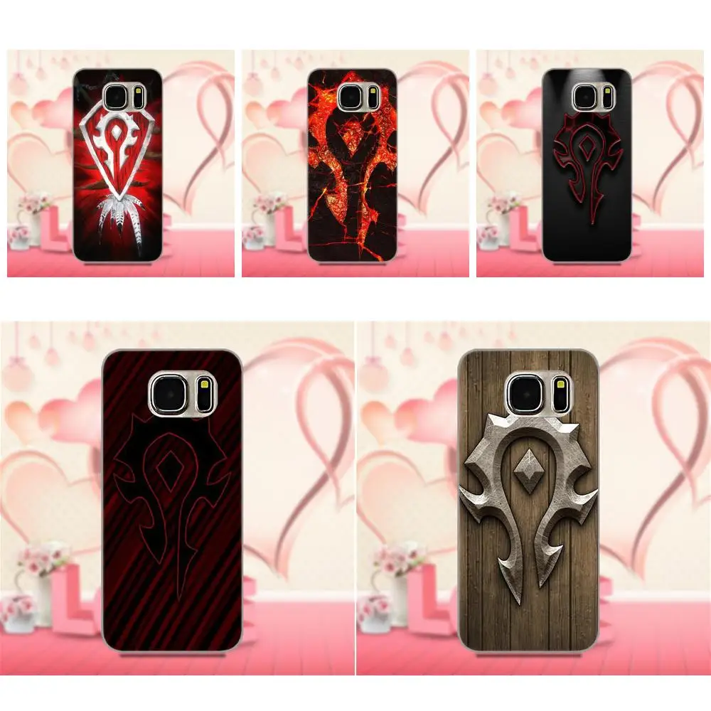

Bixedx For Galaxy A3 A5 A7 J1 J3 J5 J7 S5 S6 S7 S8 S9 edge Plus 2016 2017 TPU Print Phone Wow World Of Warcraft Horde Design