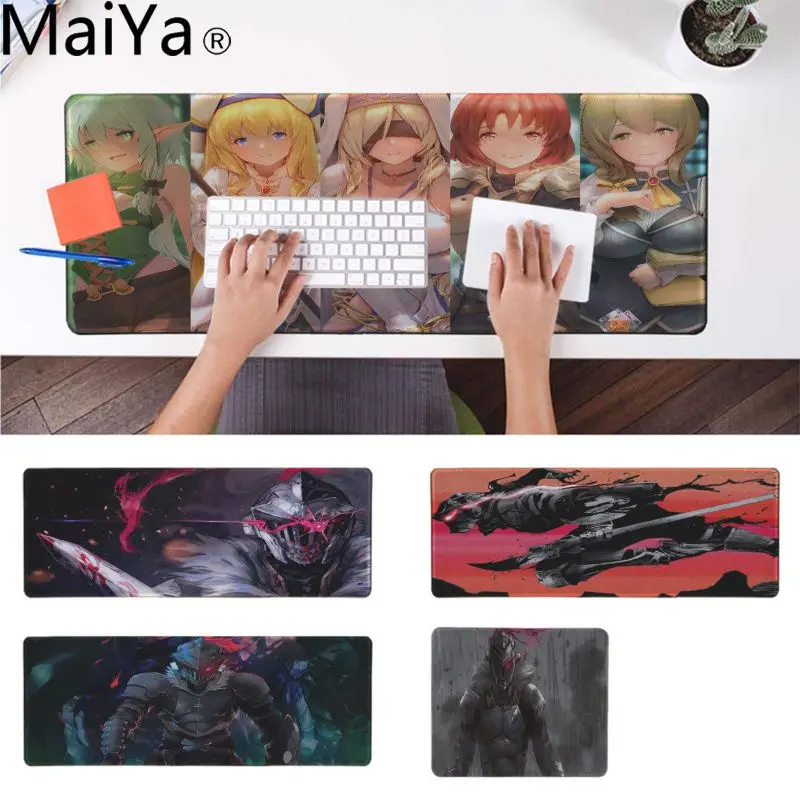 

MaiYa Beautiful Anime Goblin Slayer Comfort Mouse Mat Gaming Mousepad Rubber Mouse Durable Desktop Mousepad