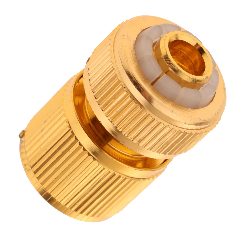 Water Brass Hose Pipe Tube Fittings Garden Tap Quick Connector Adaptor 1/2''