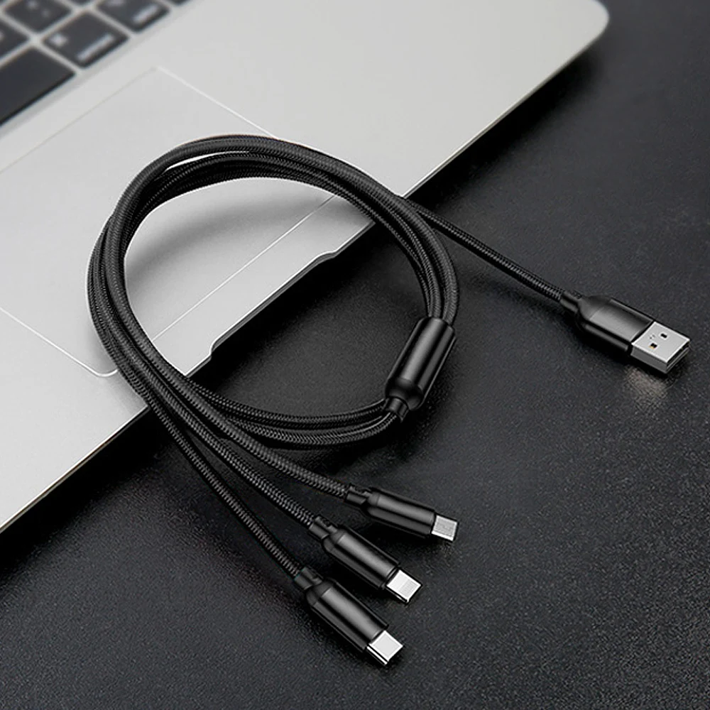 CBAOOO USB кабель 3 в 1 для мобильного телефона Micro usb type C кабель зарядного устройства для iPhone Android зарядный кабель Micro USB шнур зарядного устройства