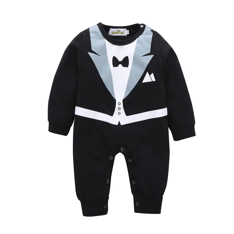 

Baby Rompers Spring Baby Boy Clothes Gentleman Newborn Baby Clothes Roupas Bebe Infant Jumpsuits 2017 Baby Boy Clothing Set