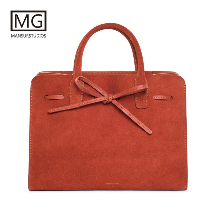 Mansurstudio женская сумка из искусственной замши, женская кожаная Замшевая сумка от солнца, garviel Замшевая сумка - Цвет: orange S