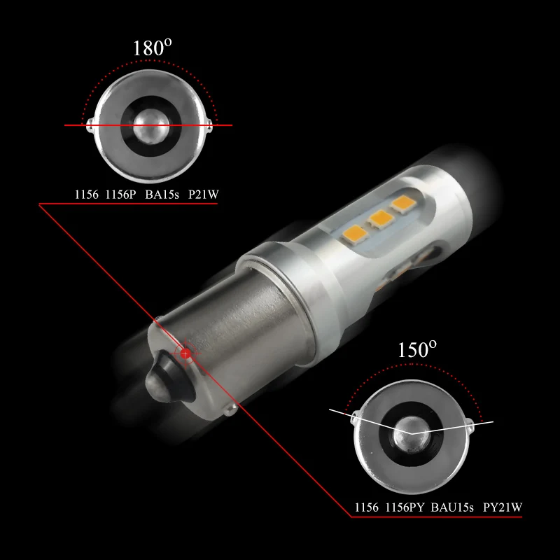 CNSUNNY светильник, Автомобильный задний светильник 1156 светодиодный BA15S/P21W BAU15S/PY21W S25 3030 9SMD автомобильный тормозной задний фонарь DRL задние парковочные лампы