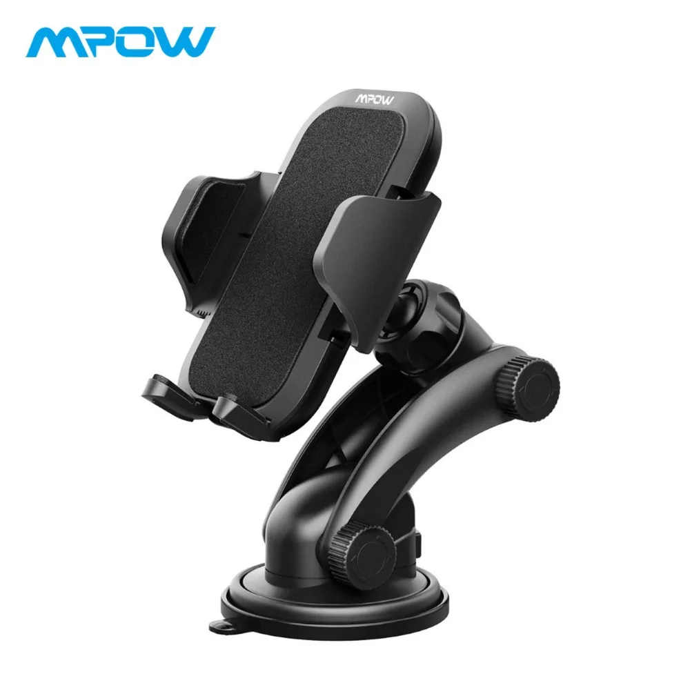 

Mpow MCM12 Universal Dashboard GPS Car Mount Adjustable Windshield Holder Cradle With Strong Sticky Gel Pad Car Cellphone Holder