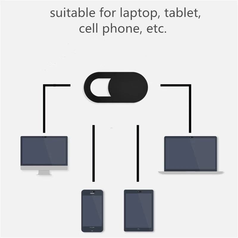 Универсальный чехол для веб-камеры затвора конфиденциальности слайдер Пластиковая крышка камеры для Macbook ноутбук телефон ультратонкий 6 шт./партия