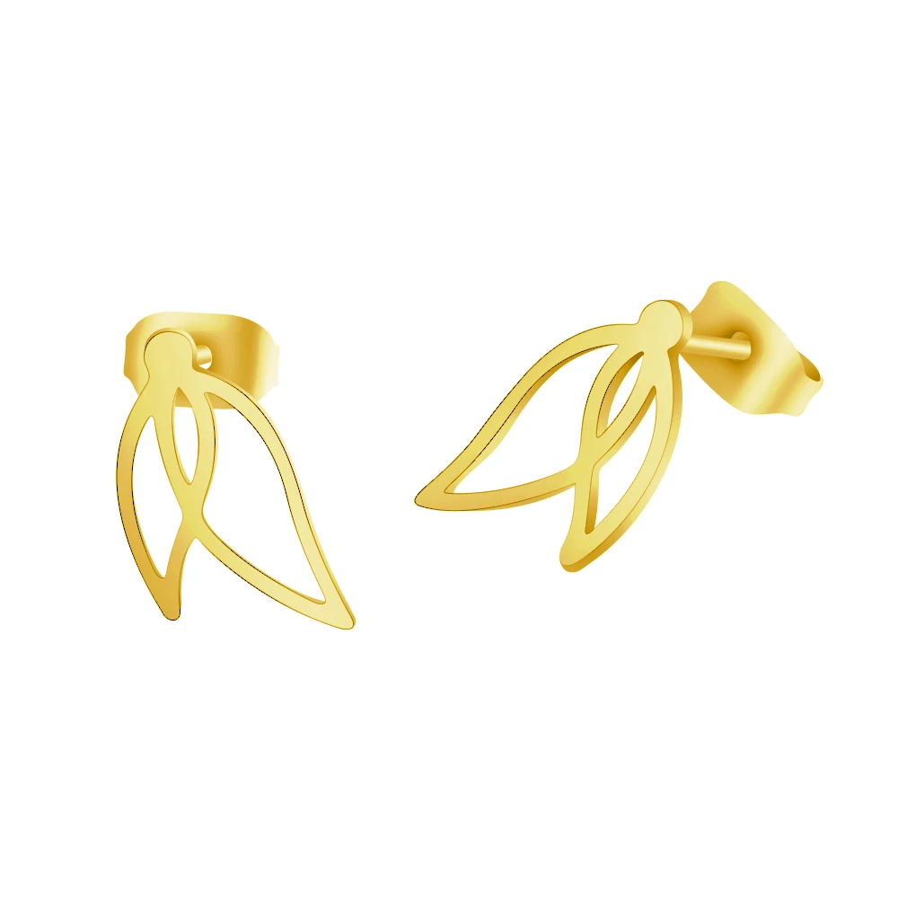 Женские серьги с листьями изысканные в форме кролика модные ювелирные изделия из