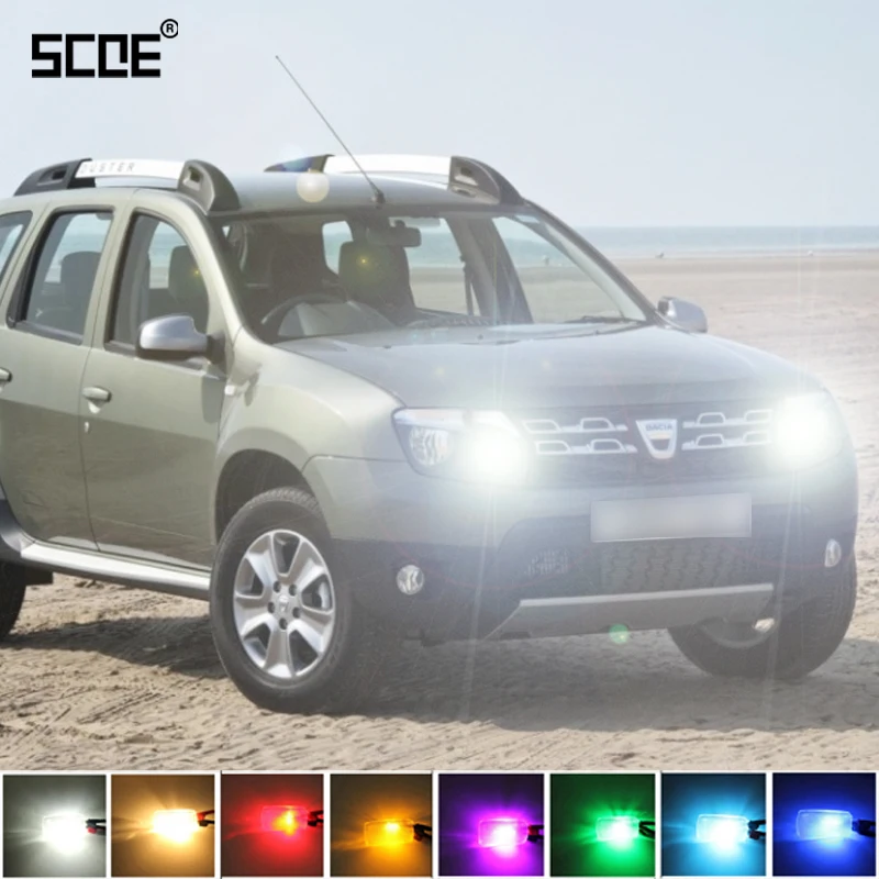 SCOE для Dacia Duster Новинка Высокое качество 2X 30SMD светодиодный передний парковочный светильник дневной ходовой светильник DRL автомобильный Стайлинг 8 цветов