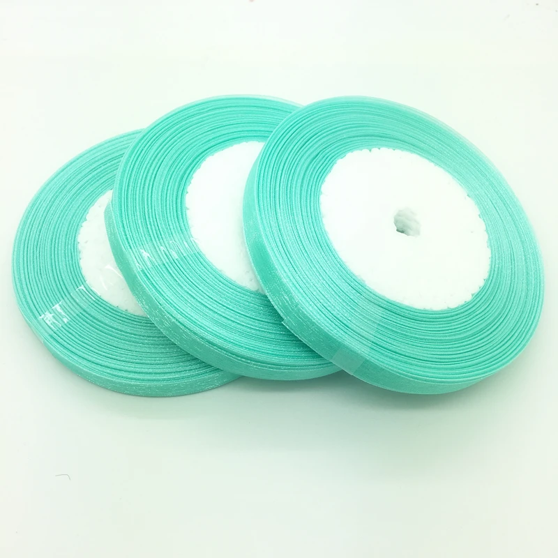 50 ярдов/рулон 3/8 дюйма 10 мм|organza ribbon bows|ribbon bow craftorganza roll |
