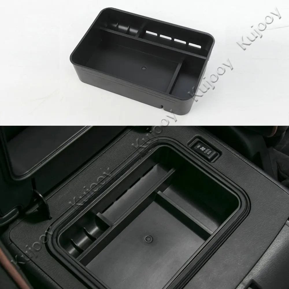 

Black Car Interior Armrest Storage Box Case Decor Trim For Nissan Patrol 2017+ ABS Auto Styling