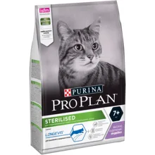 Сухой корм Purina Pro Plan для стерилизованных кошек и кастрированных котов старше 7 лет, с индейкой, Пакет, 3 кг