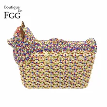 Forma Animal de Lujo Bolsos de Fiesta De Cristal Mujeres Embragues Bolso de Tarde Del Diamante de La Boda de Fiesta Bolsos de Embrague Bolso de Las Señoras Pequeño Perro