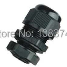 PG25 черный кабельные вводы нейлоновыми пластиковыми, Водонепроницаемые кабельные разъемы устойчивый спиральный штатив