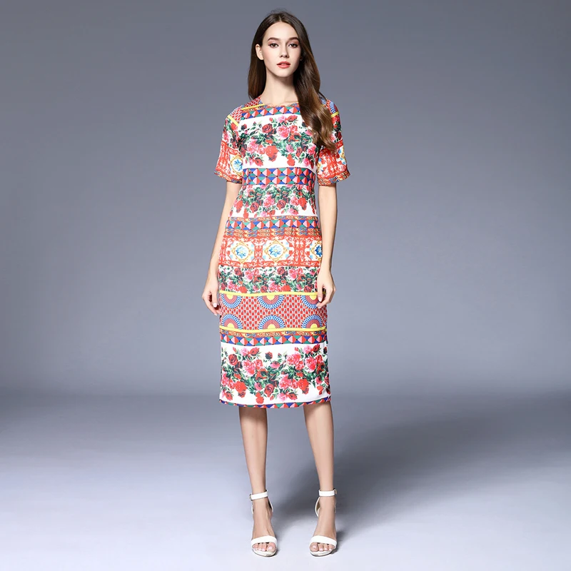 Printed silk dressin Dresses from Women's Clothing on