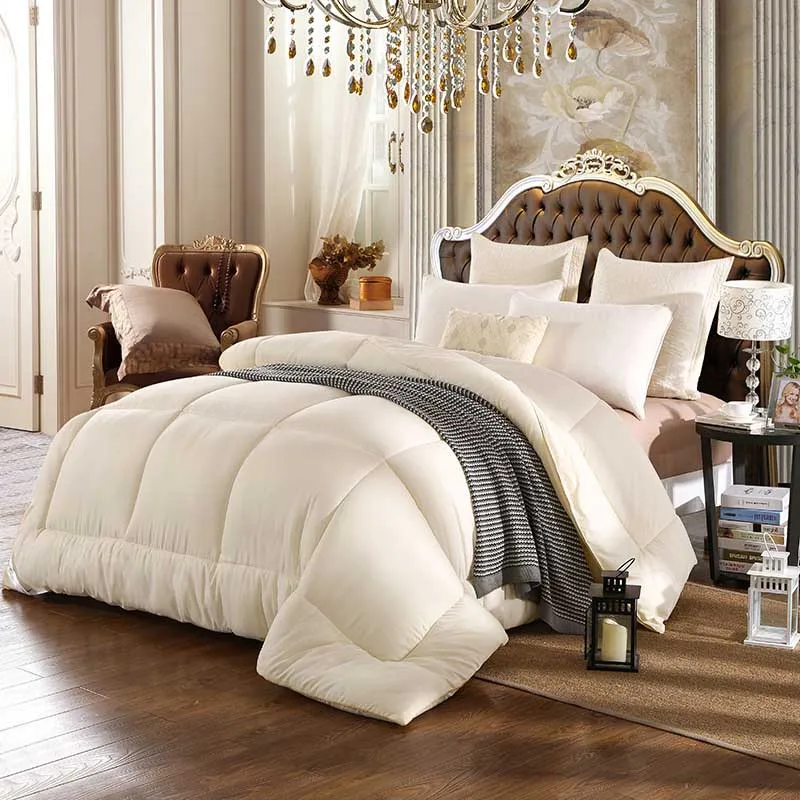 

Chpermore Student Dormitory Duvets White Winter Quilt High Quality Comforters Handmade Bedspreads King Queen Twin Full Size