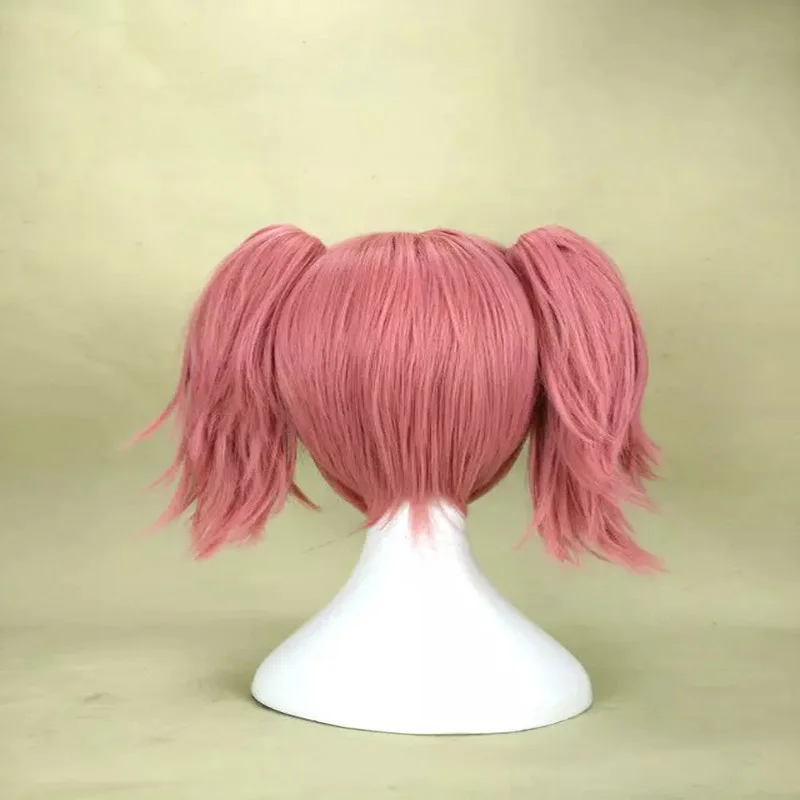 HAIRJOY синтетические волосы красный розовый синий Косплей парики костюм парик с 2 съемными хвостиками доступны 3 цвета