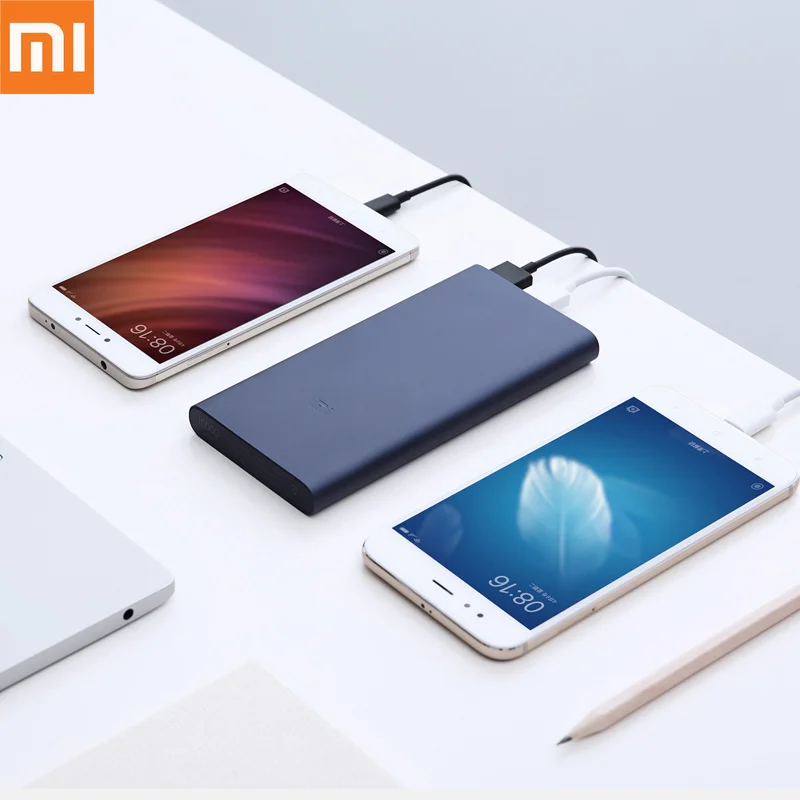 Оригинальный Xiaomi 10000 мАч Mi Power Bank 2i внешний аккумулятор 18 Вт Quick Charge Powerbank с двойным