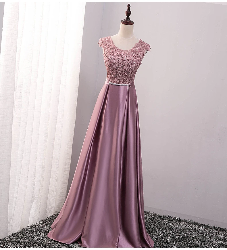 Vestido De festa casamento, Новое кружевное платье с открытой спиной, линия Румяна розового, золотого и серебряного цветов Королевский синий цвет