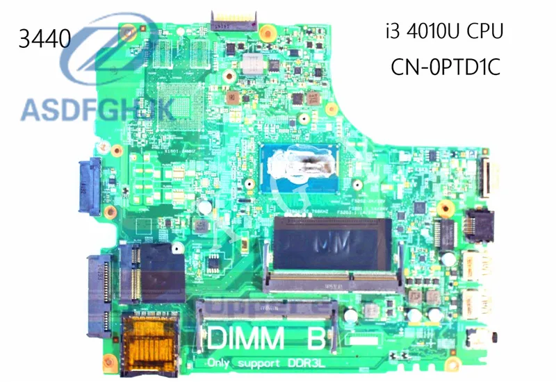 Для Dell ноутбук материнская плата 3440 CN-0NJ6T0 NJ6T0 для серии с I3-4010 Процессор 100 Тесты ОК
