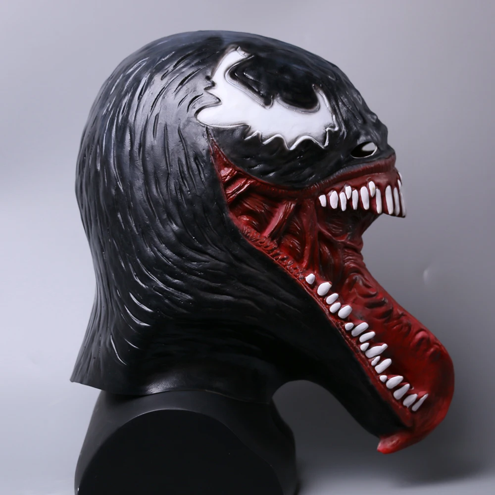 2018 Deluxe Venom Mask Cosplay Venom Overhead Superhero Mask Halloween Props New (7)
