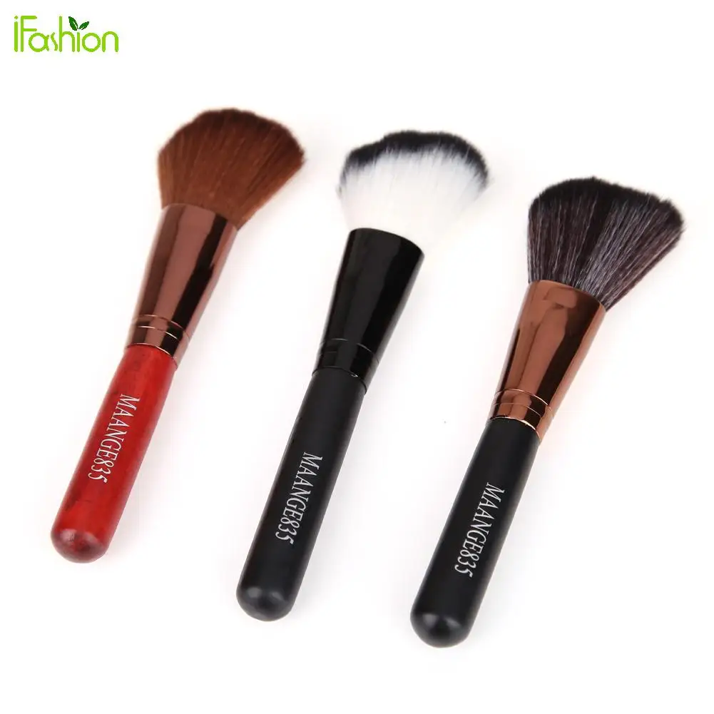 

3pcs Angled Blush Blusher Brush Synthetic Hair Face Cheek Contour Blush Powder Cosmetics Foundation Makeup Tool Wooden Handle