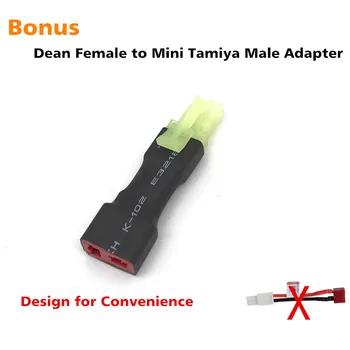 

Tamiya Male To T Plug Dean Female Connector Adapter For Airsoft AEG RC Plane Car Battery Charger ESC Drone Motor Free Shipping
