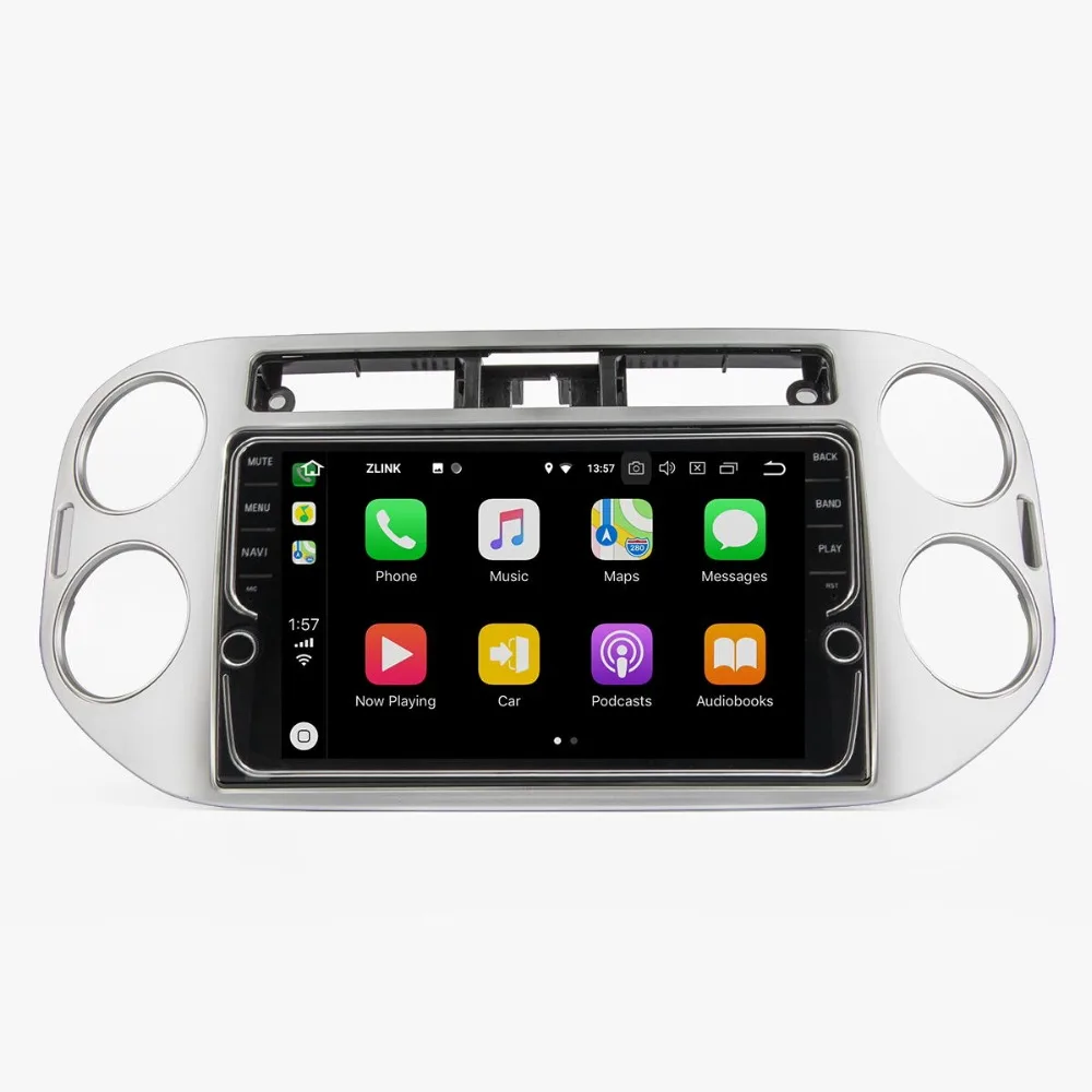 Excellent 9" 4 RAM 64 ROM Android 8.1 Car DVD GPS Navigation Multimedia Player For VW Tiguan 2010-2015 32EQ DSP 4G SIM Card Slot Optional 1