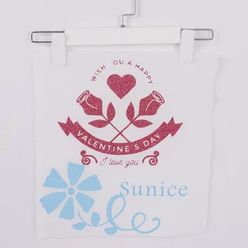 

SUNICE Pink PU Glitter Heat Transfer Vinyl Iron-on Fabric HTV Press Cutter Printable T-Shirt Crafts 50cm x 100cm