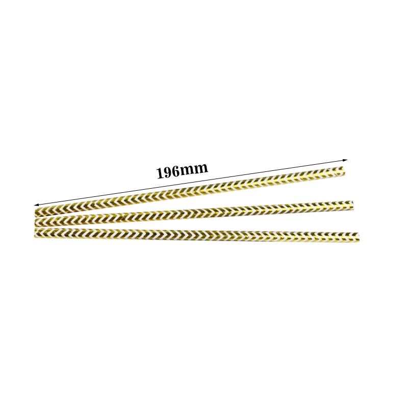 gold paper straws