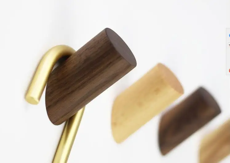 wood coat hooks decorative wall hook minimalist modern bedroom hallway wall mount decorative wall hanging hooks