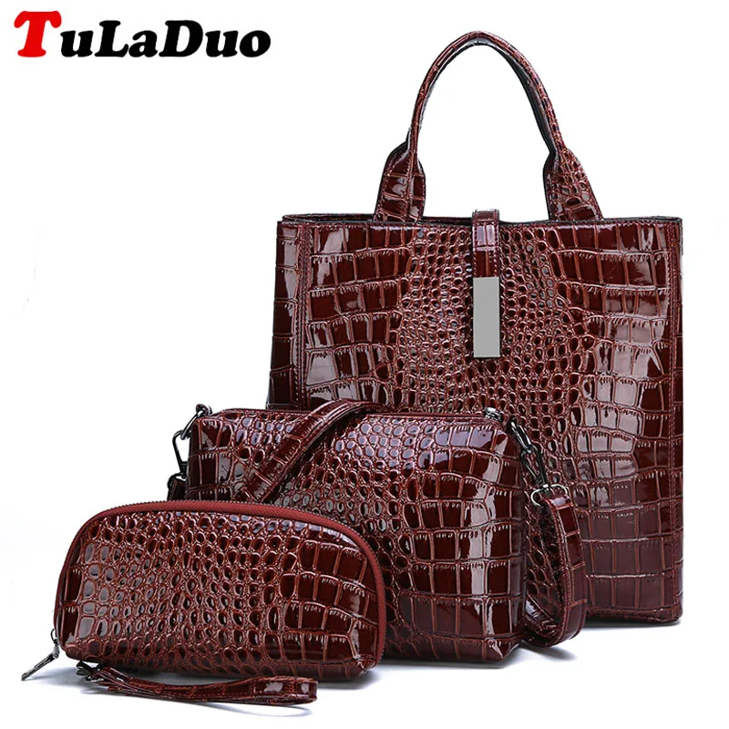 

Brand Luxury Handbags Alligator Fashion Women PU Leather Shoulder Bag Casual Ladies Crossbody Bag Women Bags Designer Sac A Main